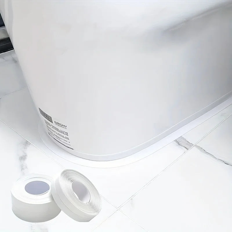 ruban adhésif blanc auto collant 3.8cm 3.2m étanche salle bain baignoire douche éviers PVC