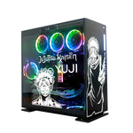 autocollants graphiques anime gojo yuji blanc noir décoration boîte rangement modernes stickers opaques