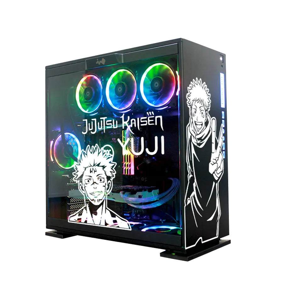autocollants graphiques anime gojo yuji blanc noir décoration boîte rangement modernes stickers opaques