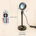 projecteur led noir blanc multicolore télécommande câble usb moderne