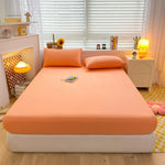 housse lit couleur unie rose clair gris bleu marine noir rose pâle moderne adhésive