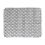 tapis rafraîchissant animal compagnie bleu gris hexagonal alvéolé moderne 50x35cm