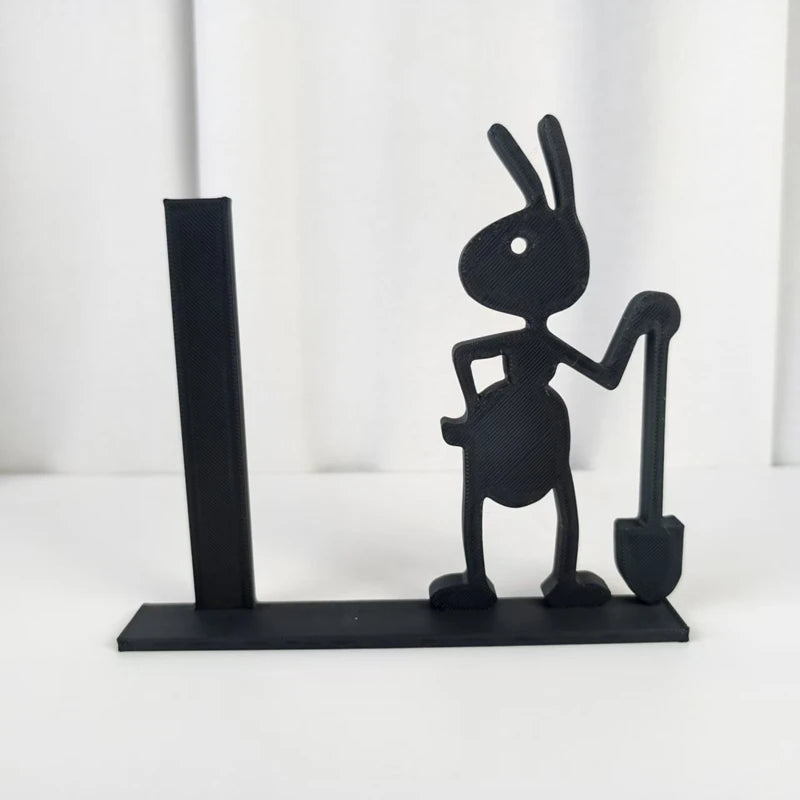 support rouleau papier toilette abeille moderne adhésif noir texture lisse minimaliste