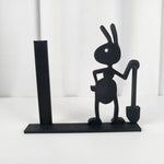 support rouleau papier toilette abeille moderne adhésif noir texture lisse minimaliste