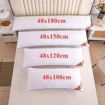 oreillers blancs quiltés motifs géométriques modernes 48x100cm 48x120cm 48x150cm 48x180cm