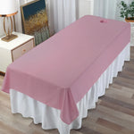 drap lit salon beauté blanc vert gris rose rayures horizontales coton confortable moderne lit