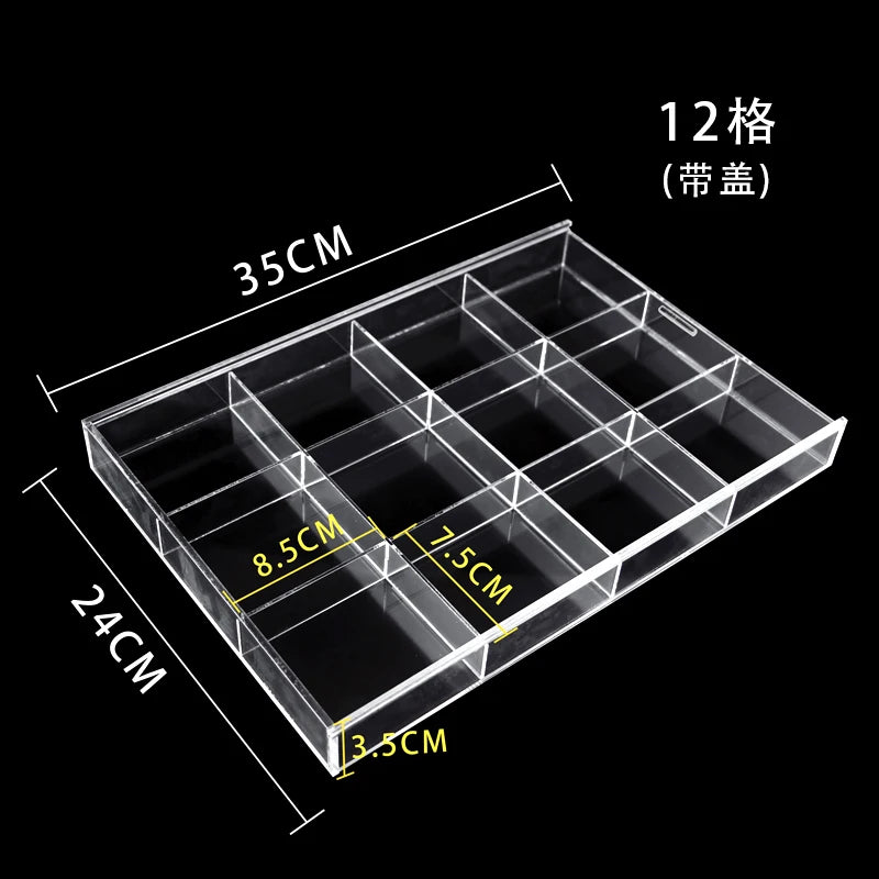 boîte rangement bijoux transparent moderne réutilisable acrylique pliable respectueux environnement