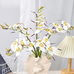 bouquet artificiel blanc orchidée moderne décoration maison anniversaire mariageintérieur