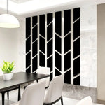 panneau decoratif acrylique geometrique moderne blanc noir decoration mur salon chambre