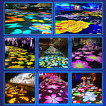 projecteur lumiere dynamique multicolore fleurs modernesextérieur éclairage esthétique économie energie flux lumineux haute qualité