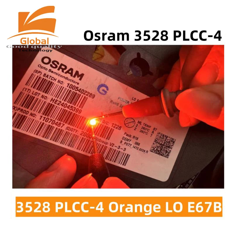 diodes led blanc bleu orange rouge plcc 3528 super lumineuses adhésif opaques