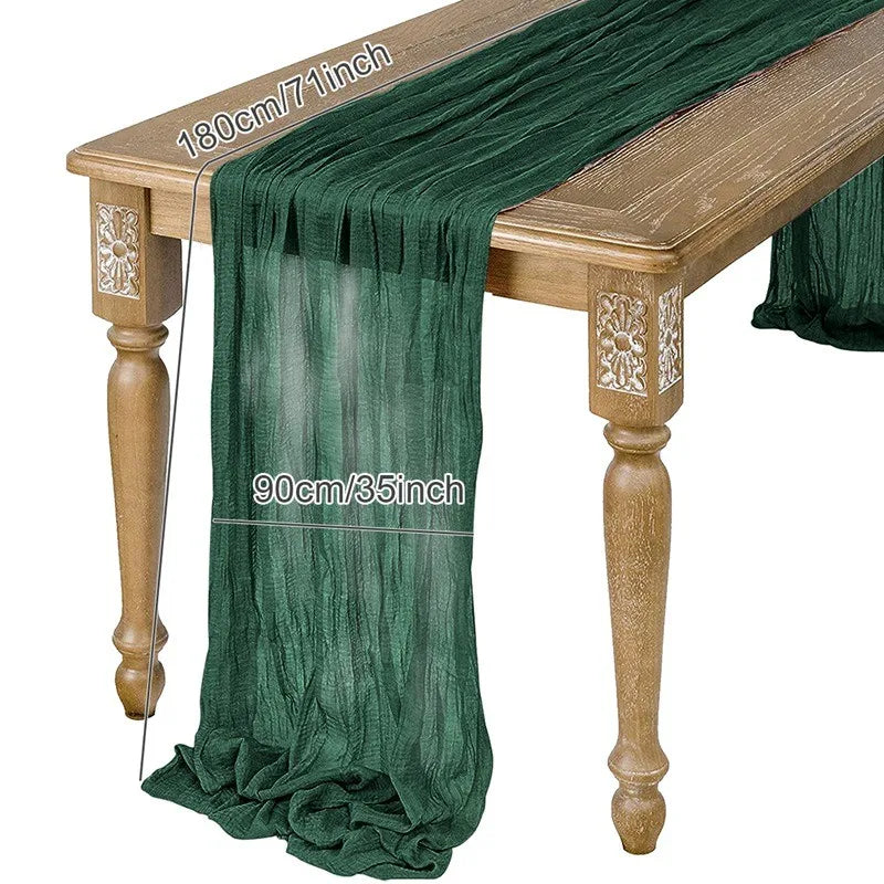 nappe decorative plissée semi transparente beige rose vert olive mariage nouvelle annee festive