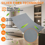 drap lit coton gris clair moderne tissu linéaire relaxation bien être opacité 152x203cm 90x230cm