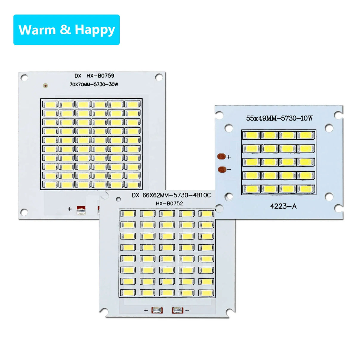 plaque led 100w cold white 50000h aluminium pcb modernes diodes led