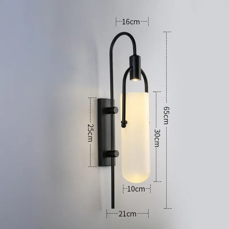 lampe murale moderne noir doré blanc abat jour câble 220v 110v 90 260v certifications