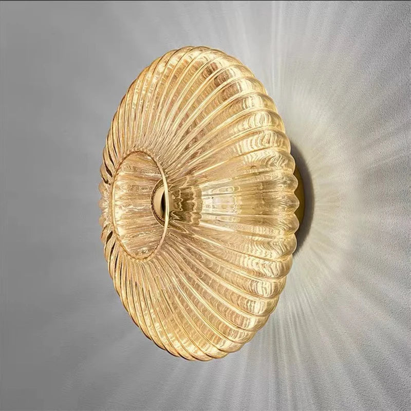 applique murale led moderne blanc or rayures horizontales fixée mur chambre salon 249 2000