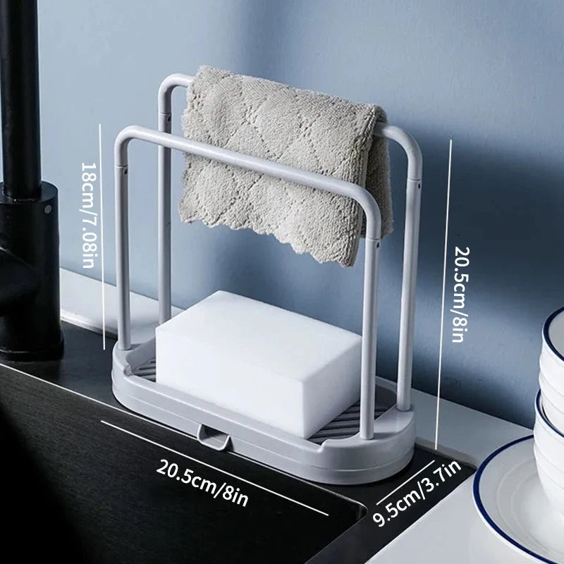 porte serviettes cuisine blanc moderne serviette gants vaisselle grille rangement évier
