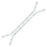 barrette lumineuse led 586mm blanc argenté leds technique industrielleécran fixations vis