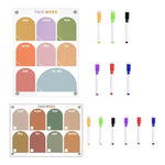 Utilisation comme menu de la semaine sur frigo