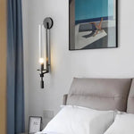 lampes murales modernes or noir abat jour verre rayures ampoule filament apparent chambre cuisine
