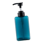 flacon savon liquide pompe rechargeable bleu moderne transparent refillable 250ml 450ml 650ml