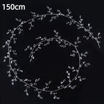 couronne fleurs artificielles transparentes ovales romantique 100cm 120cm 130cm 150cm