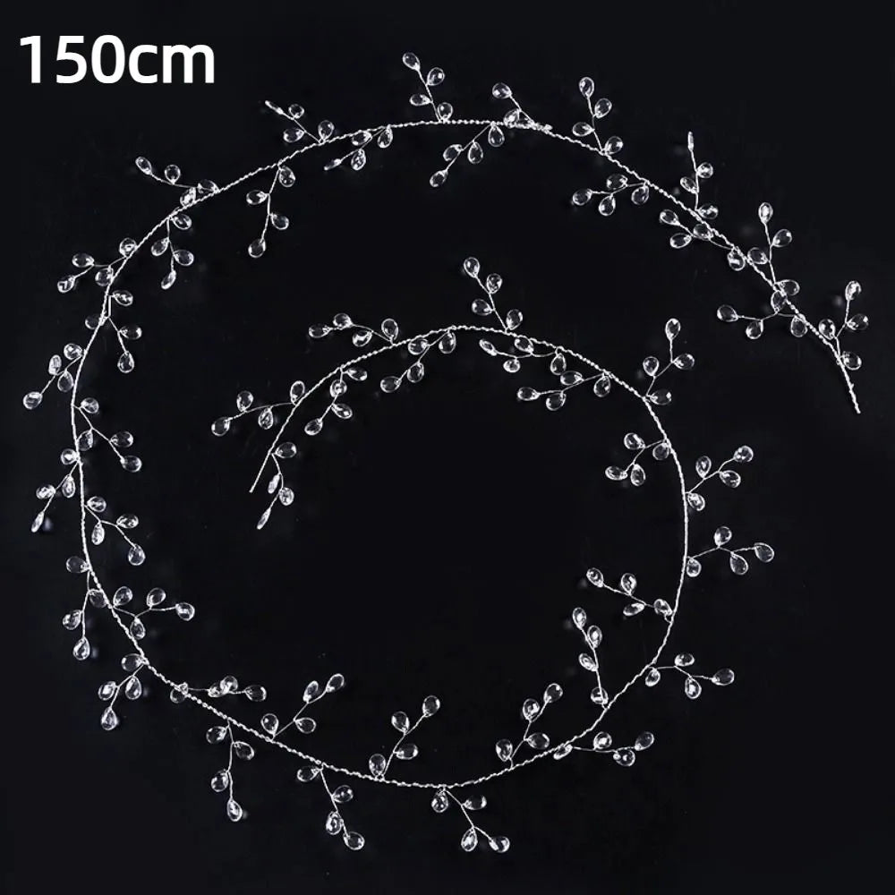 couronne fleurs artificielles transparentes ovales romantique 100cm 120cm 130cm 150cm