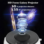 Design compact du projecteur étoiles sur une table de chevet