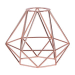 cage bougie moderne abat jour fer fini rustique noir blanc or rose e27 vintage