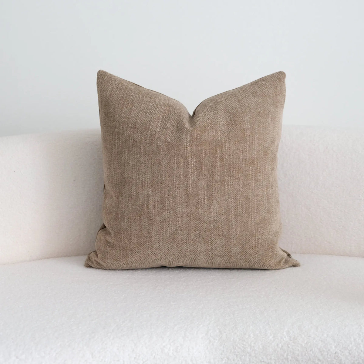coussins décoratifs rustique motif floral opacité beige marron salon lit