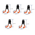 crochet mural robuste noir orange moderne utilisation multiple garage organisation outils jardinSuspension