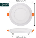 plafonnier led moderne blanc télécommande 110v 220v rgb 6w 9w 16w 24w