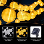guirlande lumineuse solaire extérieure multicolore effet feuille sapin modes automatiques noël mariage festivités jardin
