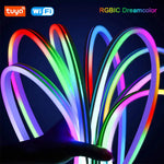 ruban led flexible multicolore moderne controle wifi bluetooth 12v 96leds