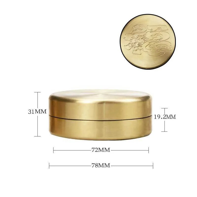 boîte thé dorée moderne boîte thé scellée étanche rangement capsules thé noir
