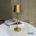 lampe table led rechargeable sans fil veilleuse tactile moderne noir bleu clair doré marron