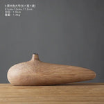vase bois rayures modernes décoration sculpture décorative marron minimaliste