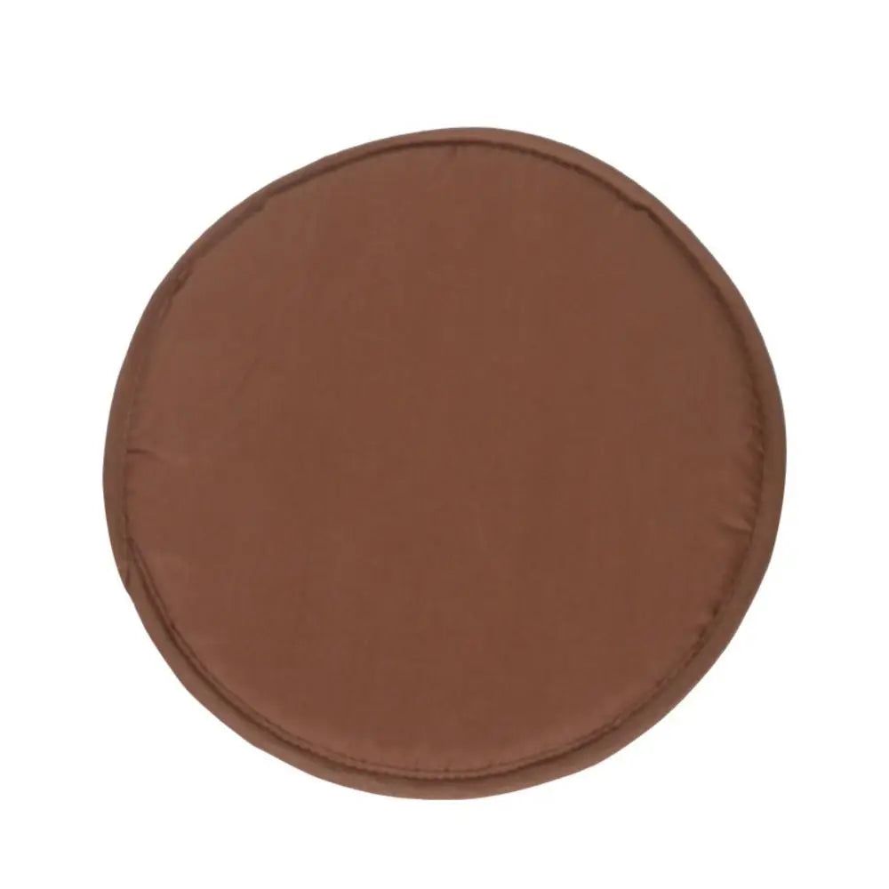 coussin chaise rond 30cm polyester uni moderne marron orange bleu vert rouge gris beige