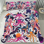 Ensemble housse couette taies oreiller marin