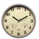horloge murale quartz aiguille beige noir classique température humidité salon chambre