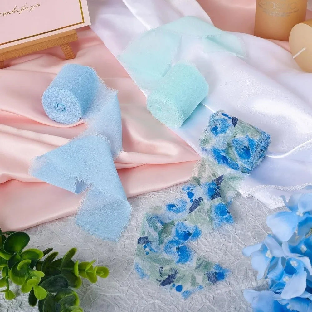 ruban décoratif classique fleurs feuilles franges blanc rose vert bleu marron adhésif 5mètres largeur4cm