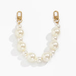 bracelet blanc rondes moderne boucle dorée chic métal opaque 23cm