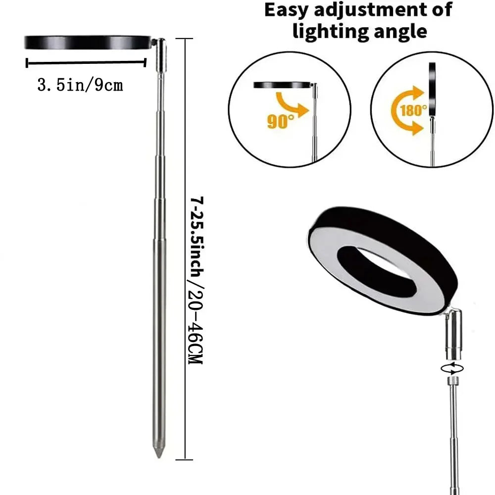 lampe led plante noire blanche rose moderne minimaliste réglable usb autonomie