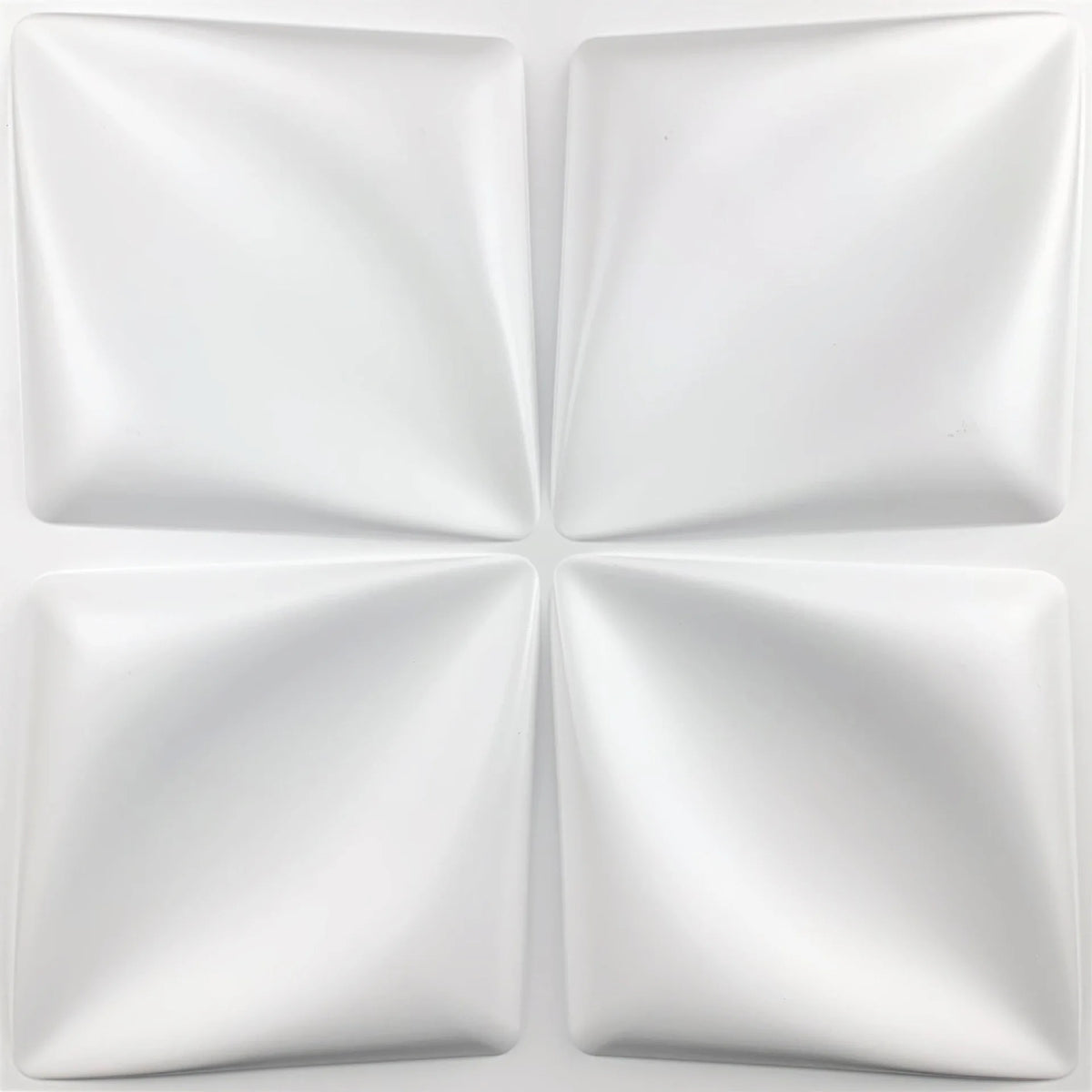 panneau mural 3D blanc motif géométrique moderne imperméable résistant humidité anti moisissure anti fumée
