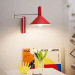 appliques murales modernes led noir blanc rouge fixées mur articulées éclairage cuisine chambre