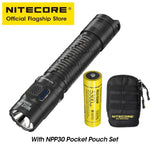lampe torche noire rechargeable 3300 lumens ip68 anti dérapante compacte