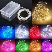 guirlande led fil cuivre transparent violet decoration intérieure festive chaleureuseambiante