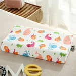 oreiller enfant latex coton motif voitures ours points anti apnée confortable quatre saisons