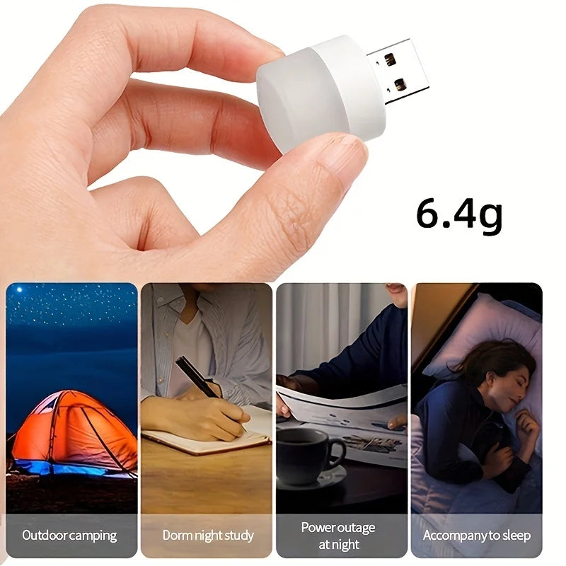 lampe lecture led usb 5v 1w protection yeux veilleuse moderne blanc charge mobile