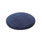 coussin tabouret rond solide mousse pu tissage points moderne couleur uni antidérapant